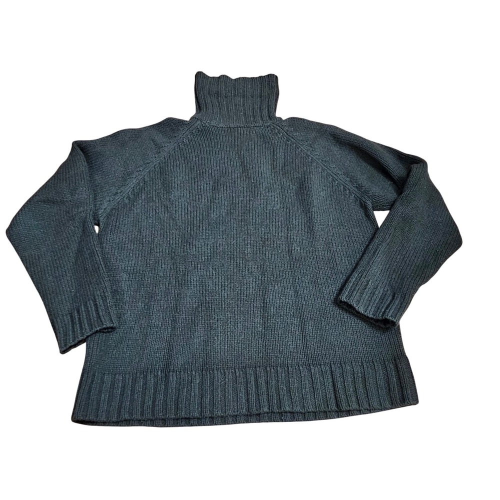 American Eagle Outfitters Vintage Mens XL Lambswool Turtleneck Sweater Green